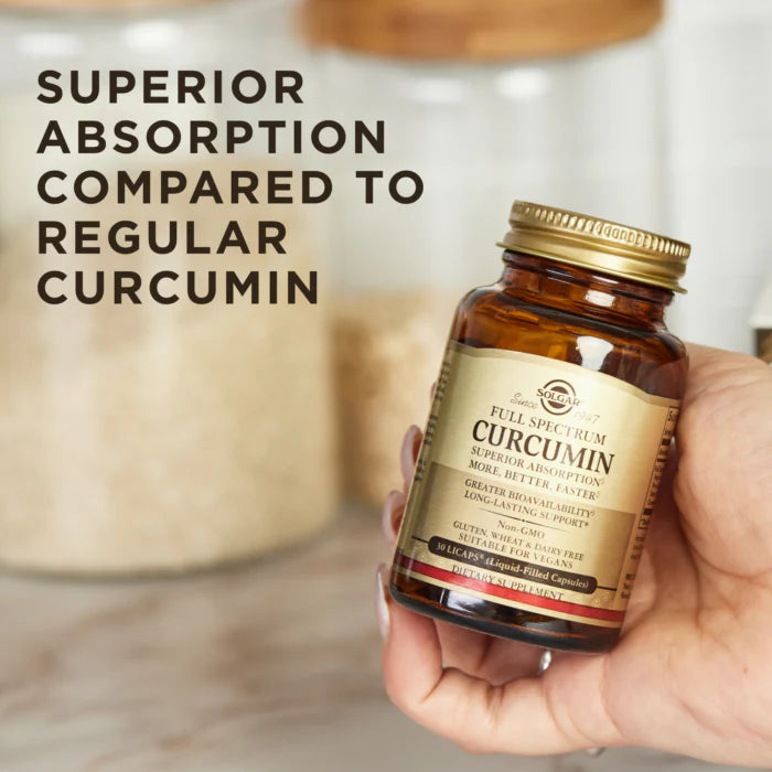 💧 CURCUMIN SOLGAR 90 SOFTGEL AMPLIO ESPECTRO
