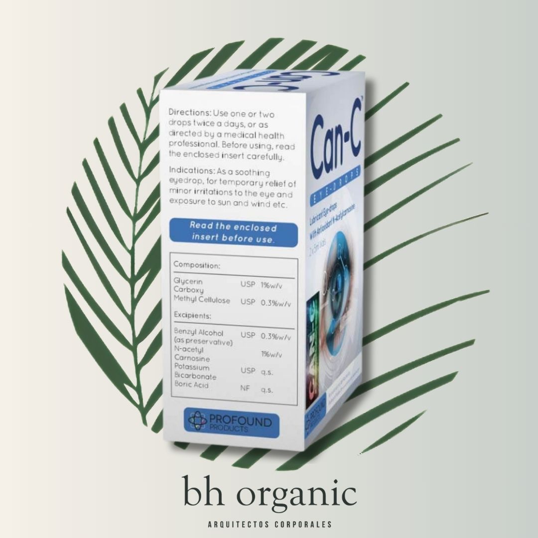 Can-C Gotas para los Ojos con N-Acetilcarnosina (2 goteros de 5 ml)