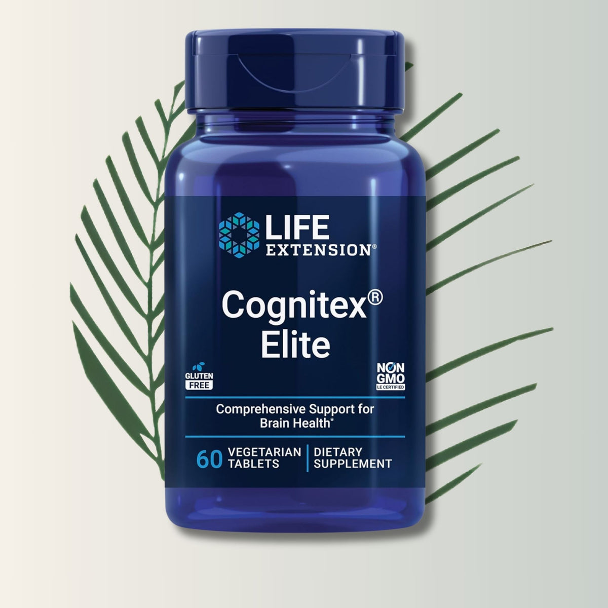Cognitex Elite Life Extension - 60 Tabletas Vegetarianas | Salud Cerebral | Memoria | bhorganic