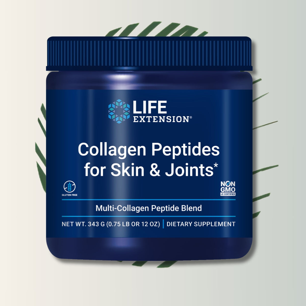Collagen Peptides Life Extension - 343g | Péptidos de Colágeno | Piel y Articulaciones | bhorganic