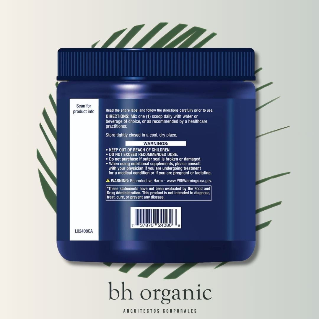 Collagen Peptides Life Extension - 343g | Péptidos de Colágeno | Piel y Articulaciones | bhorganic