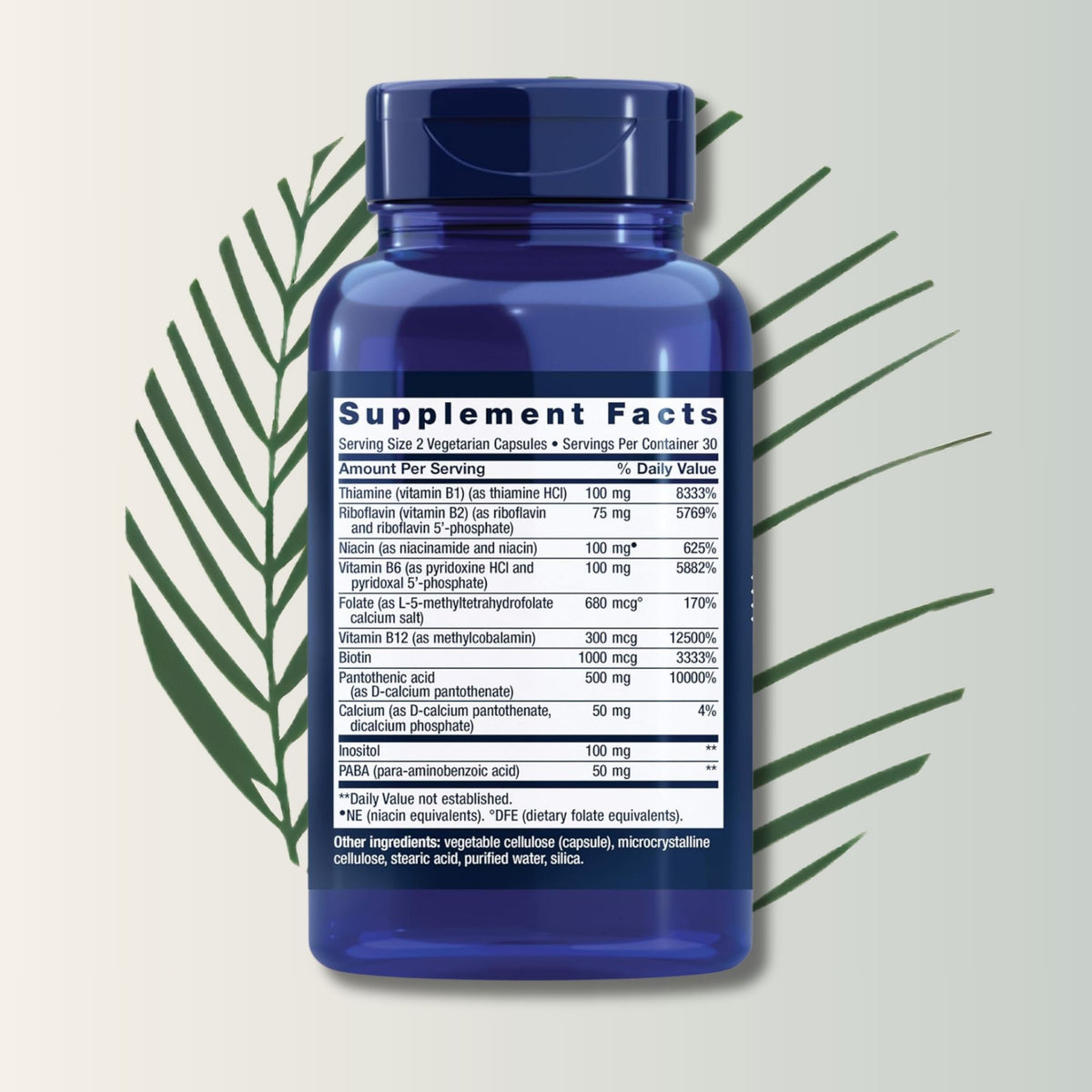 Complejo B Completo Bioactivo Life Extension - 60 Cápsulas Vegetarianas | Energía y Vitalidad | bhorganic