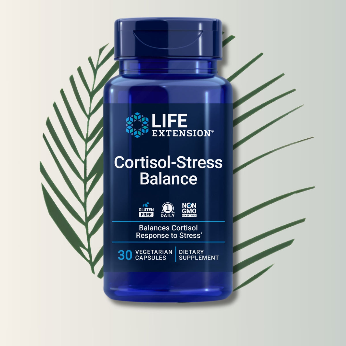 Cortisol Stress Balance Life Extension 30 Cápsulas Vegetales | Manejo del Estrés y Bienestar Diario | bhorganic