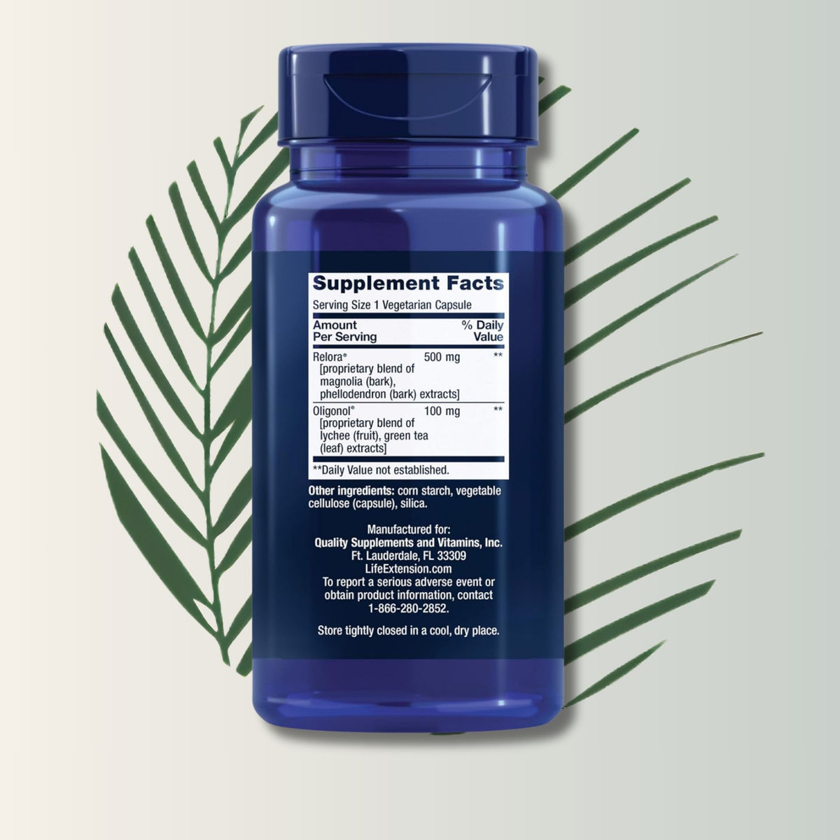 Cortisol Stress Balance Life Extension 30 Cápsulas Vegetales | Manejo del Estrés y Bienestar Diario | bhorganic