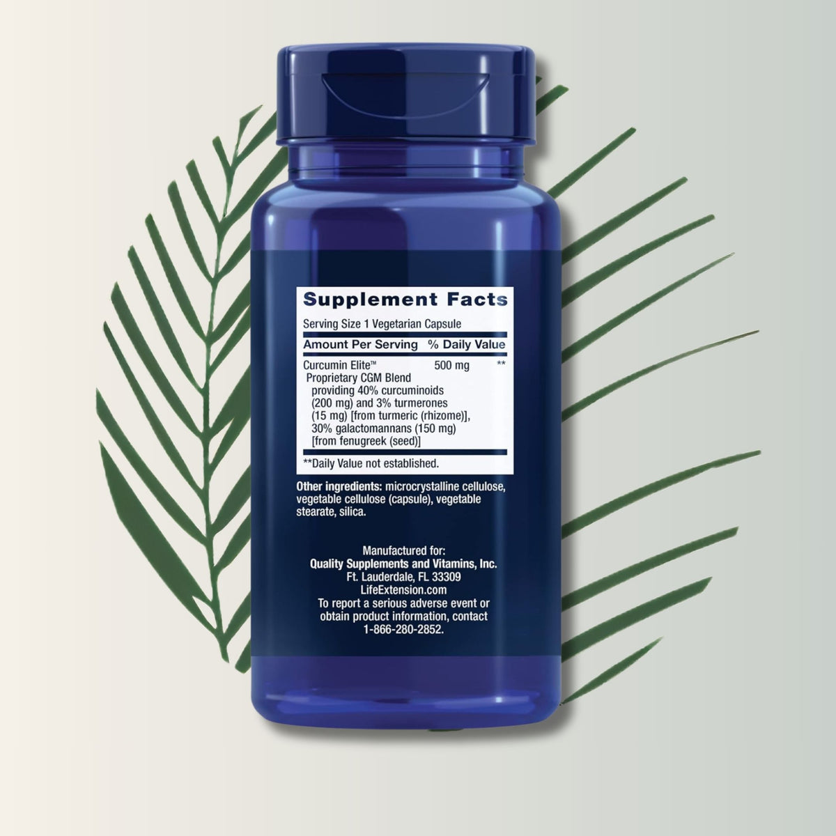 Curcumin Elite Life Extension - 30 Cápsulas | Cúrcuma Biodisponible | Bienestar Articular | bhorganic