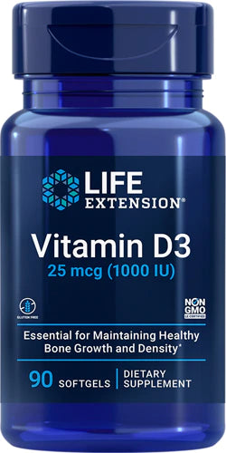 Life Extension Vitamina D3 1000 UI 25MCG 90 SOFTGELS