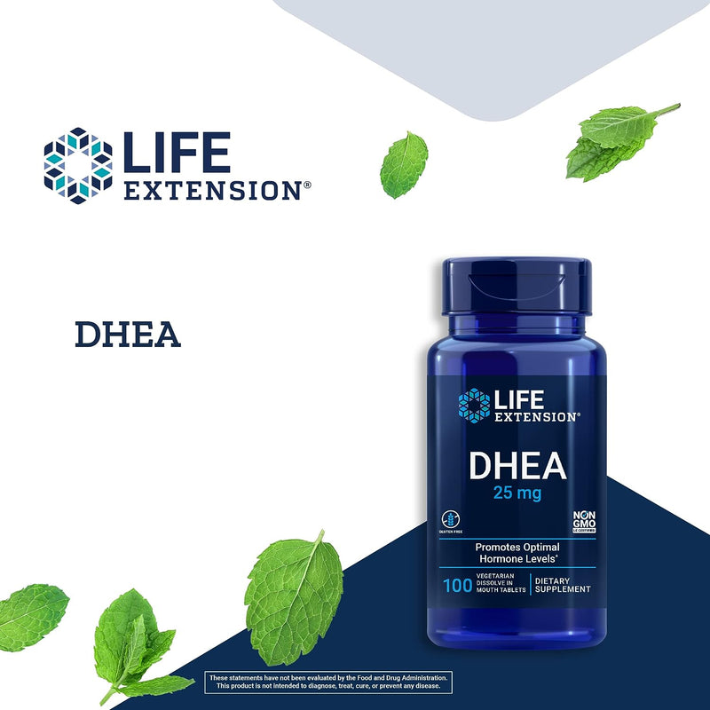 Life Extension DHEA 25 MG SUBLINGUAL 100 TABS