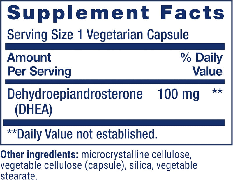 DHEA 100 Mg 60 Caps | Life Extension