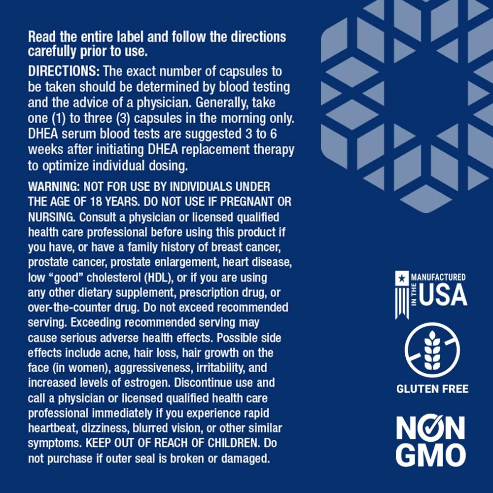 DHEA 25 Mg – Life Extension (100 Cápsulas Vegetarianas)