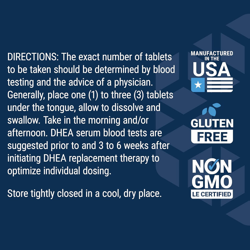 DHEA 25 Mg Sublingual – Life Extension (100 Tabletas)