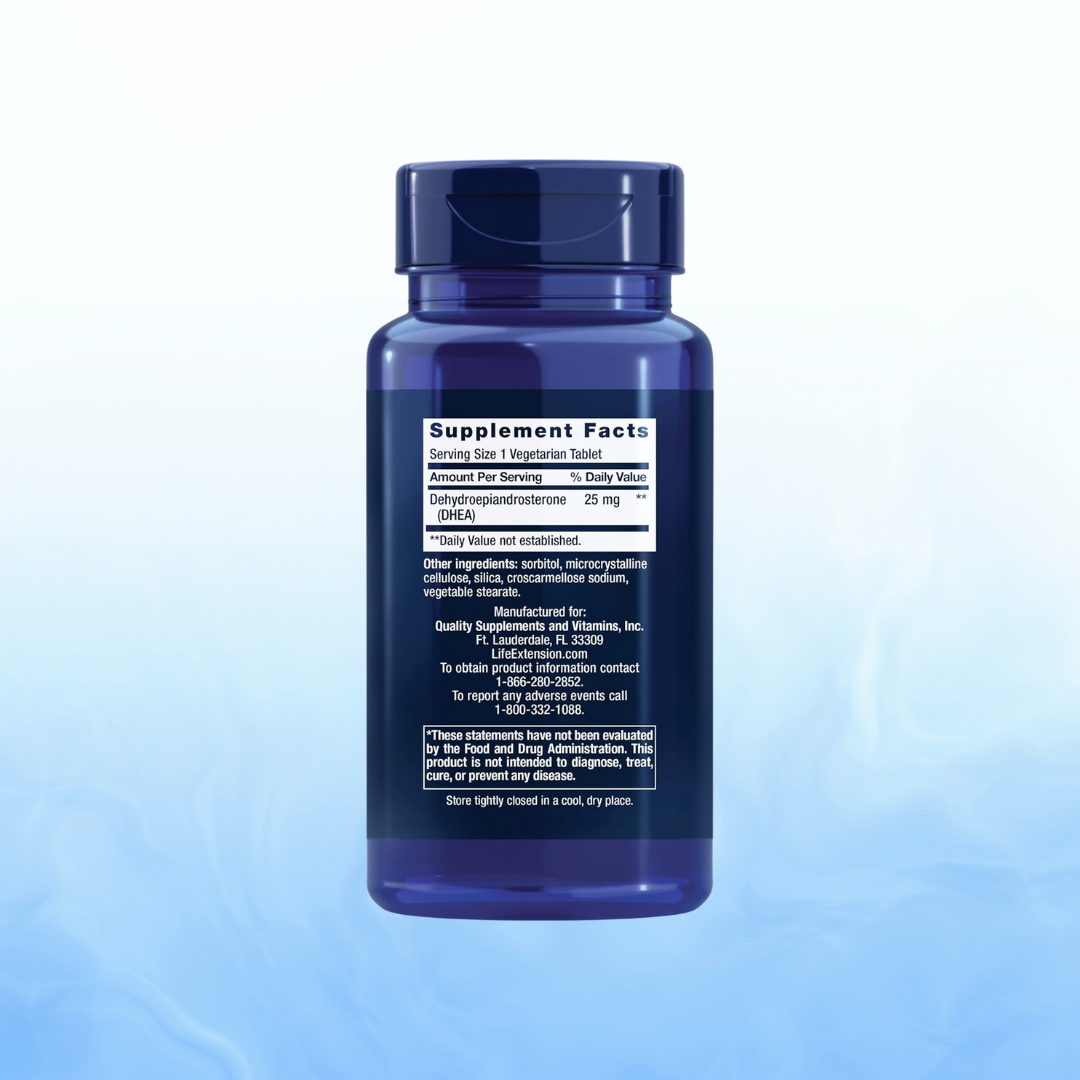 DHEA 25 Mg Sublingual – Life Extension (100 Tabletas)