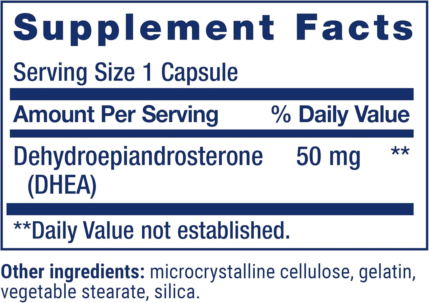 DHEA 50 Mg 60 Caps | Life Extension