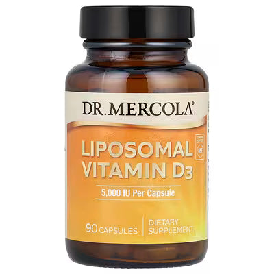 Vitamina D3 Liposomal 5000 UI Dr. Mercola - 90 Cápsulas | Absorción Mejorada | bhorganic