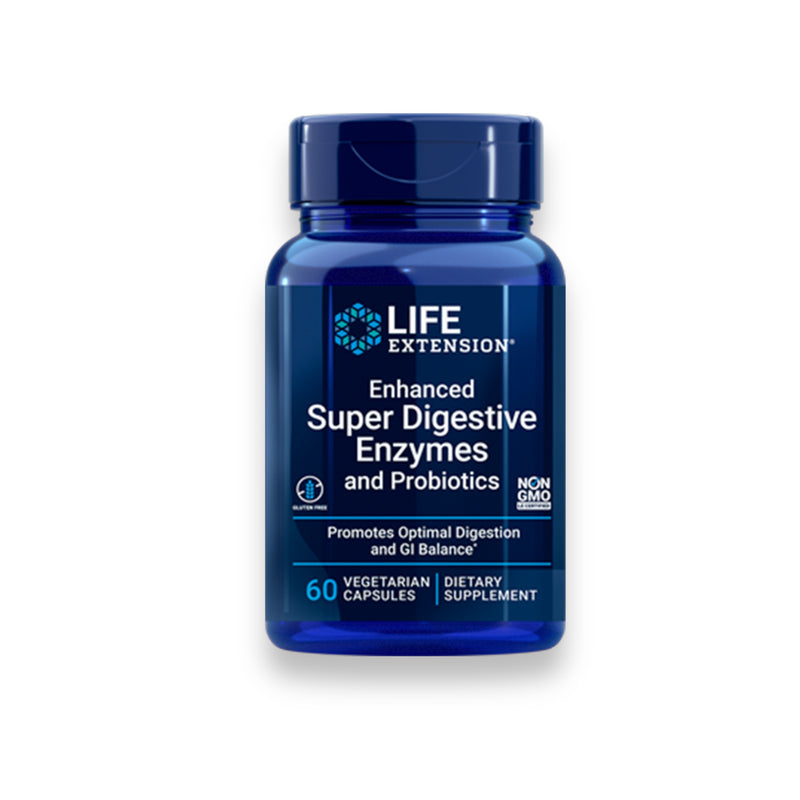 Enhanced super digestive enzymes and probiotics 60 caps