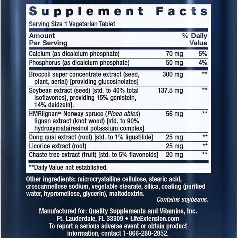 Estrogen For Women – Life Extension (30 Tabletas Vegetarianas)