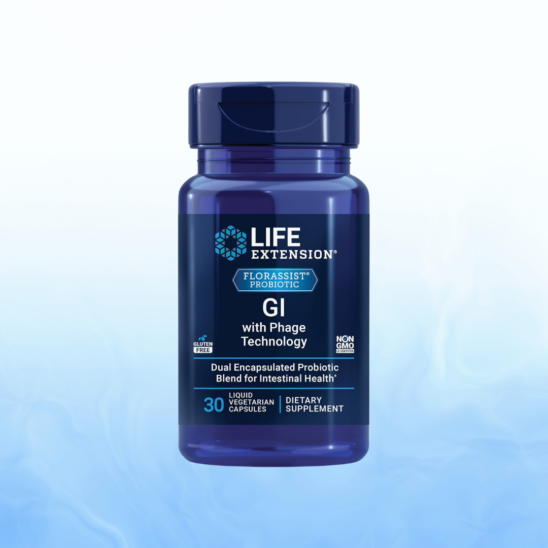 FLORASSIST Probiotic GI con Tecnología de Fagos Life Extension 30 Cápsulas