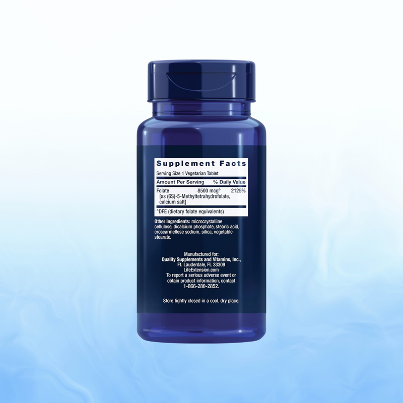 Optimized Folate L- Methylfolate 8500 Mcg Life Extension