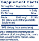 Optimized Folate L- Methylfolate 8500 Mcg Life Extension
