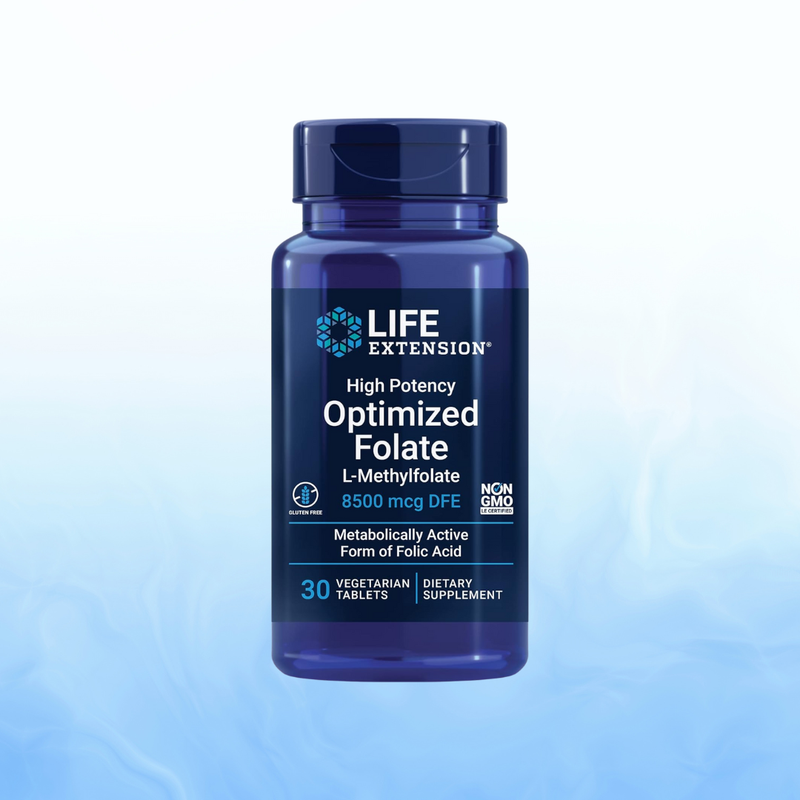 Optimized Folate L- Methylfolate 8500 Mcg Life Extension