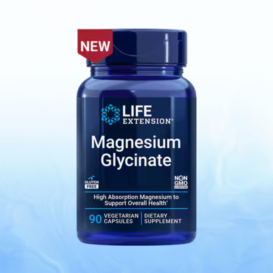 Magnesio Glicinato Life Extension 120 Cápsulas Vegetarianas
