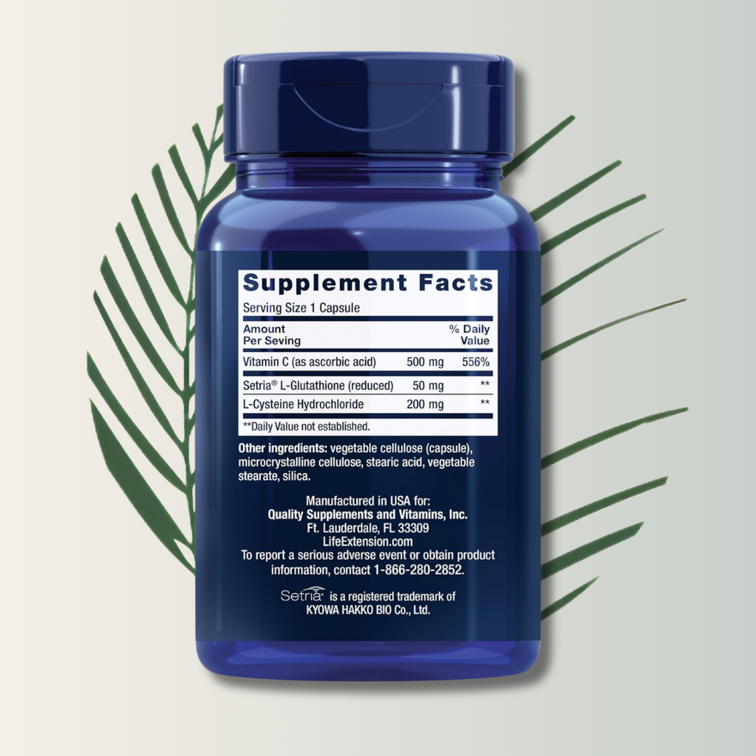Glutathione Cysteine & C 100 Caps | Life Extension