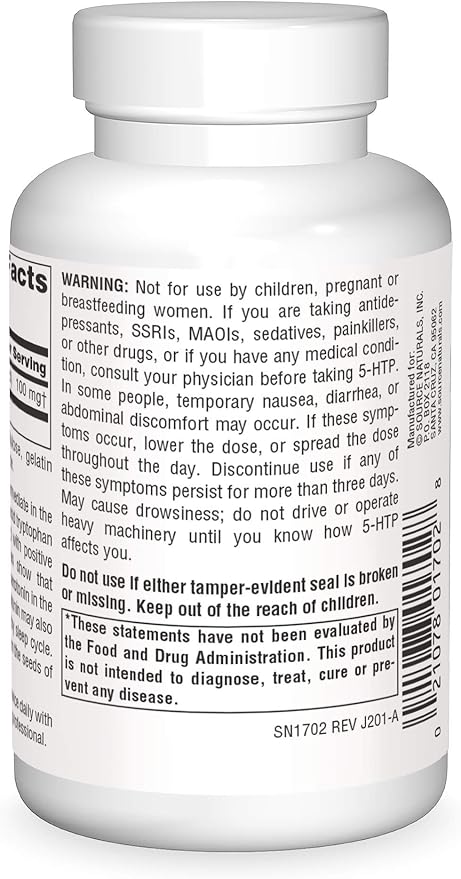 🧠 5-HTP 50 MG 120 CAPSULAS SERENE SCIENCE SOURCE NATURALS