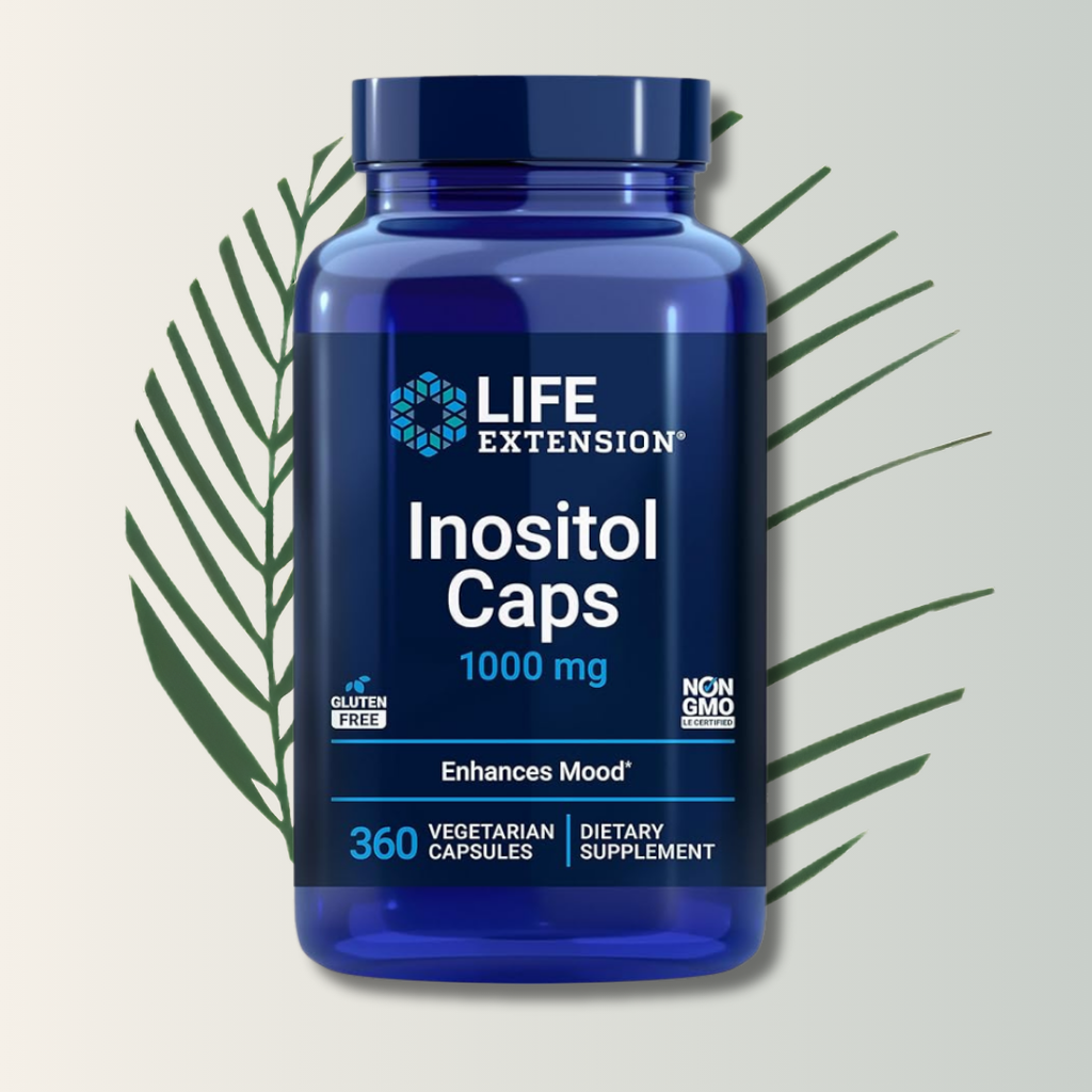 Inositol 1000mg Life Extension - 360 Cápsulas | Bienestar Mental | Equilibrio Hormonal | bhorganic
