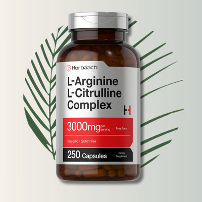 L-Arginina + L-Citrulina 3000 mg – Horbäach (250 cápsulas)