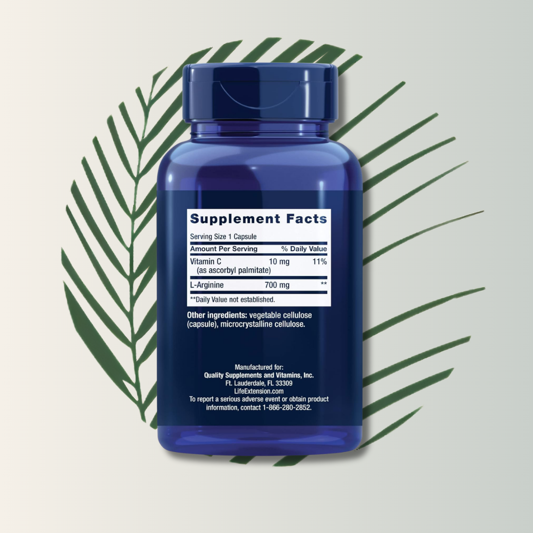 L-arginina 700 Mg – Life Extension (200 Cápsulas Vegetarianas)