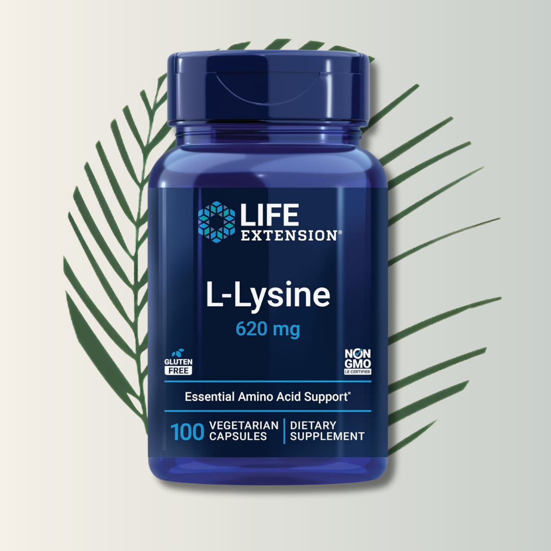 L-lysine 620 Mg – Life Extension (100 Cápsulas Vegetarianas)