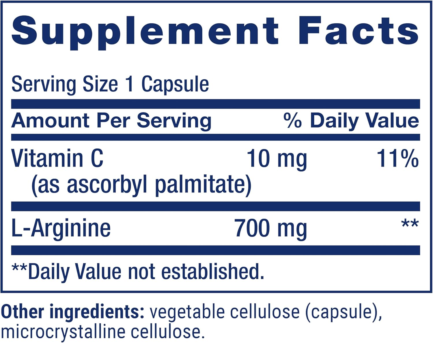 L-arginina 700 Mg – Life Extension (200 Cápsulas Vegetarianas)