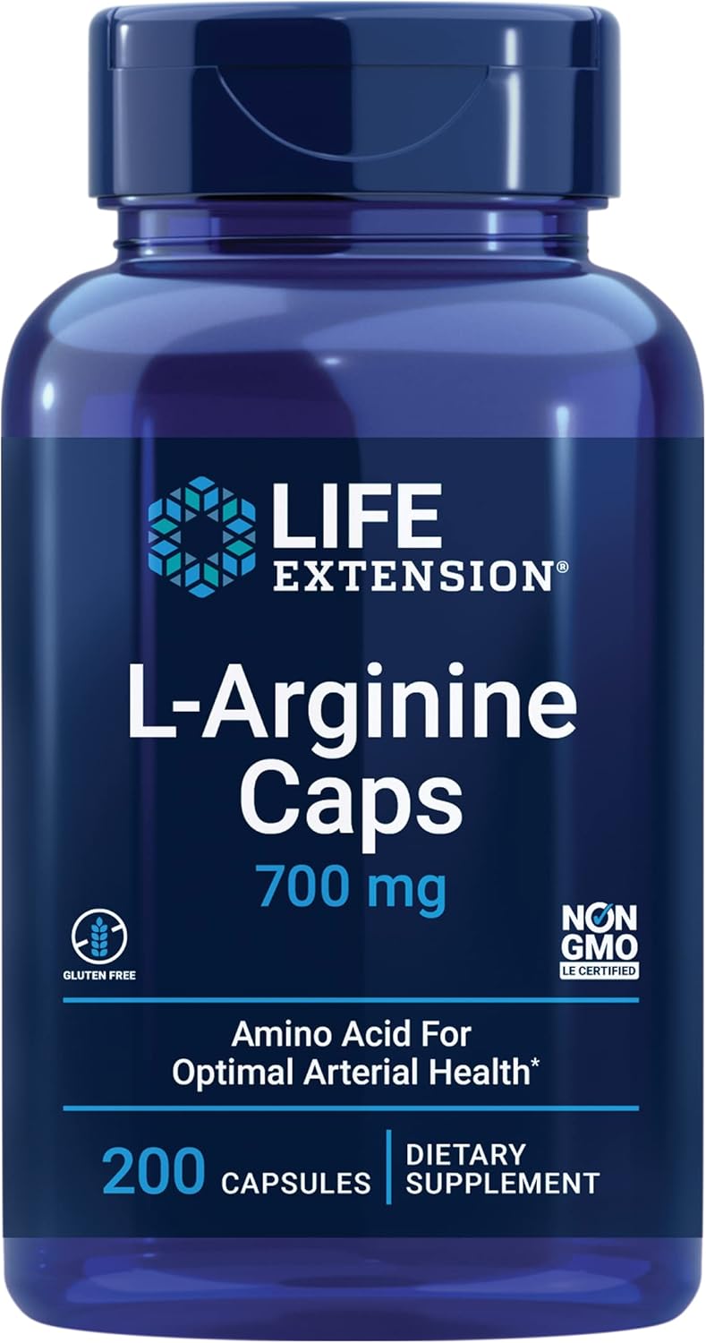 L-arginina 700 Mg – Life Extension (200 Cápsulas Vegetarianas)