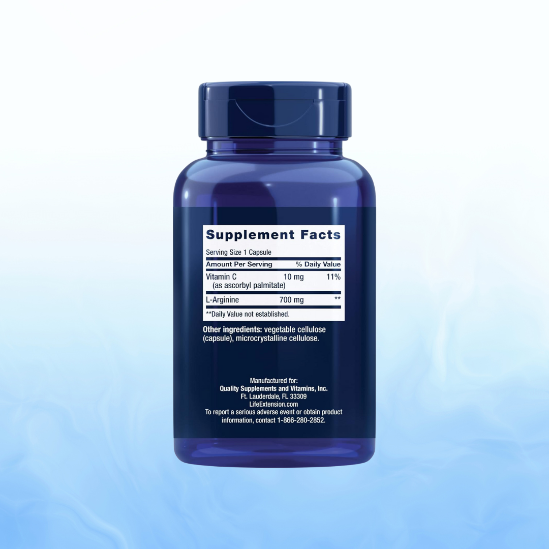 L-arginina 700 Mg – Life Extension (200 Cápsulas Vegetarianas)