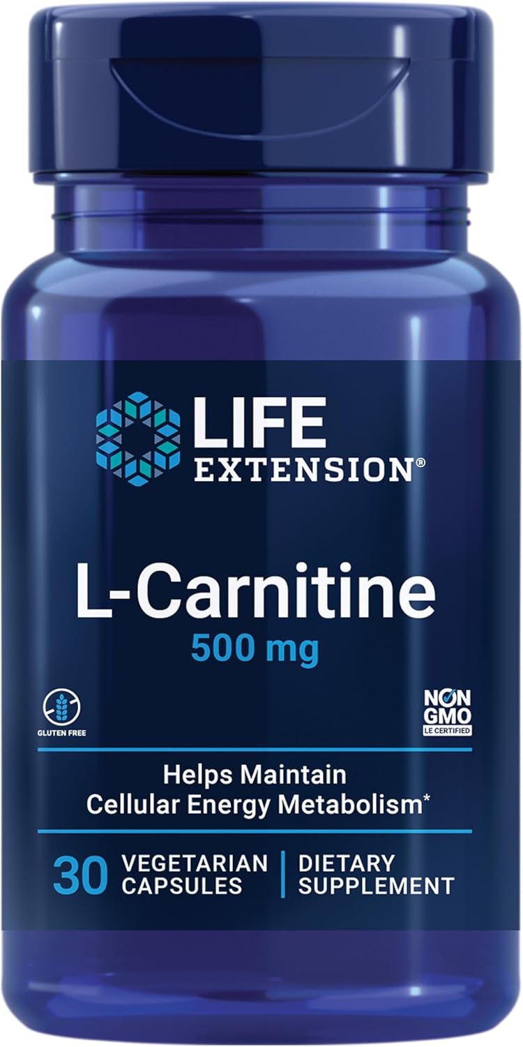 L-carnitine 500 Mg 30 Caps | Life Extension