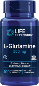 L-glutamine 500 Mg 100 Caps | Life Extension