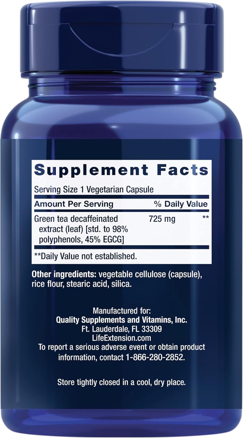 Mega Green Tea Extract 100 Caps | Life Extension