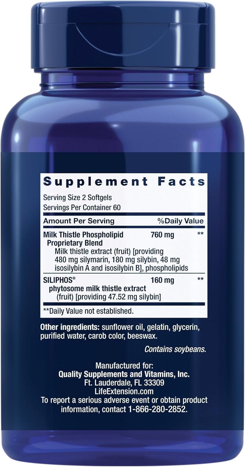 Milk Thistle 120 Softgels | Life Extension
