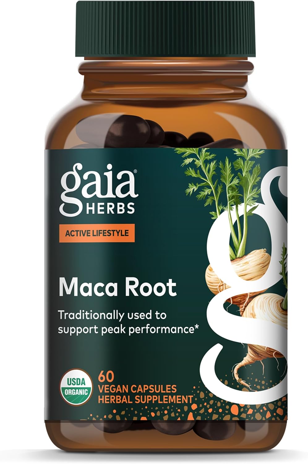 Maca Root Gaia Herbs - 60 Cápsulas | Energía y Vitalidad | bhorganic