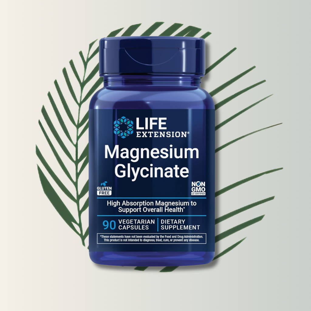 Magnesio Glicinato Life Extension - 120 Cápsulas Vegetarianas | Alta Absorción | Relajación y Sueño | bhorganic