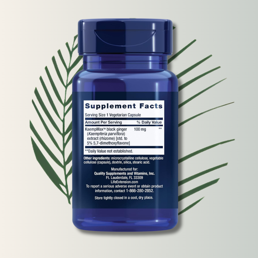 Male Vascular Sexual Support 30 vegetarian capsules