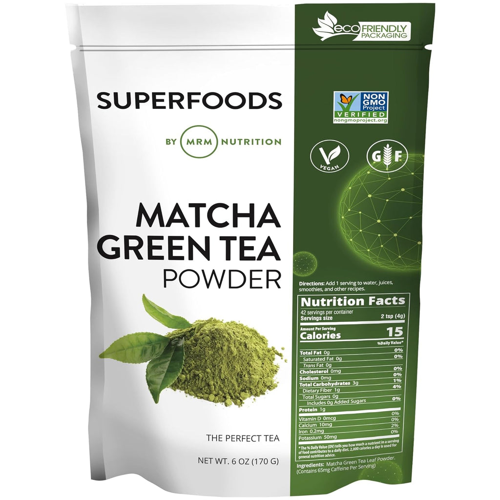 Matcha Green Tea Powder MRM - 6 Oz | Energía y Antioxidantes | bhorganic