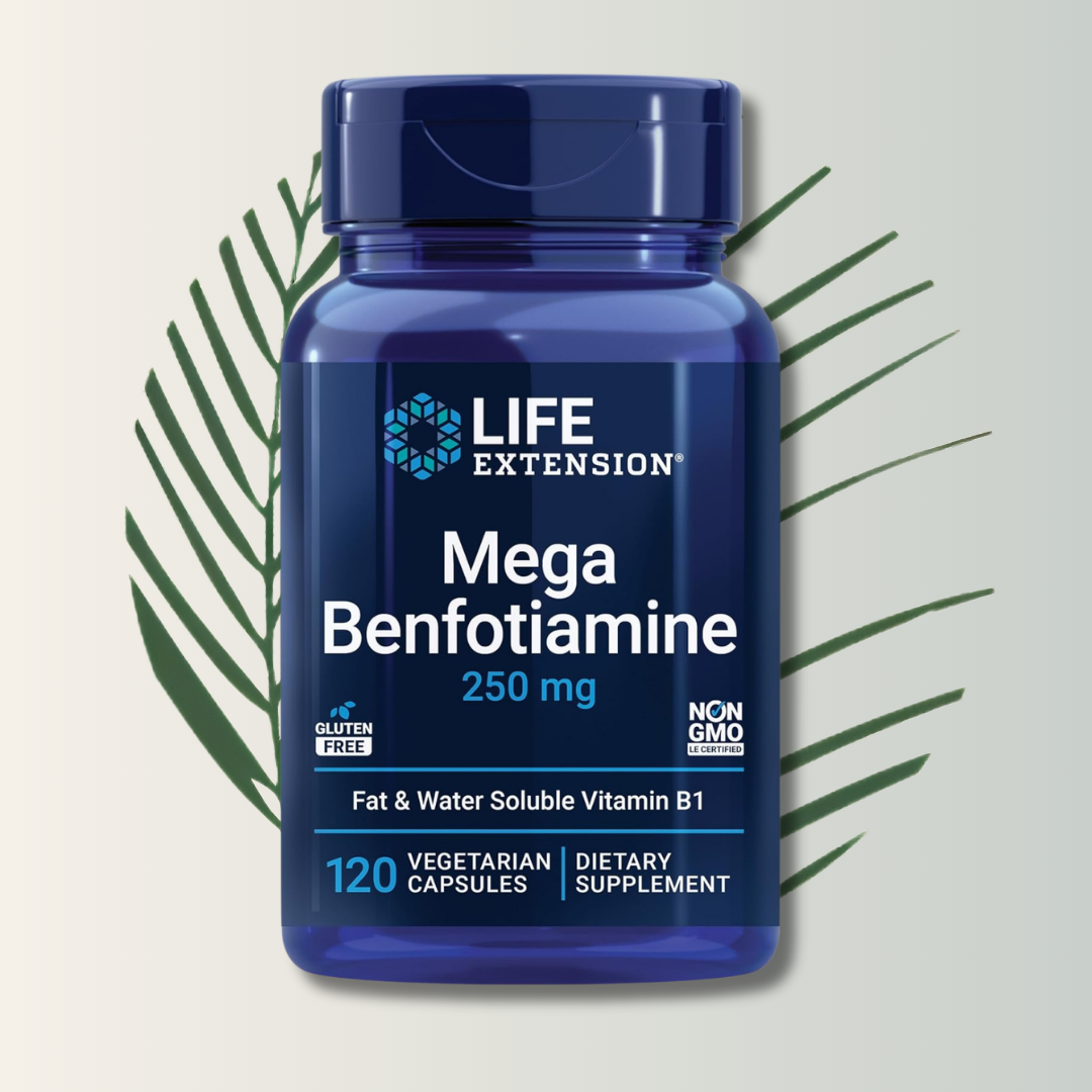 Mega Benfotiamine 250 mg, 120 vegetarian capsules LIFE EXTENSION