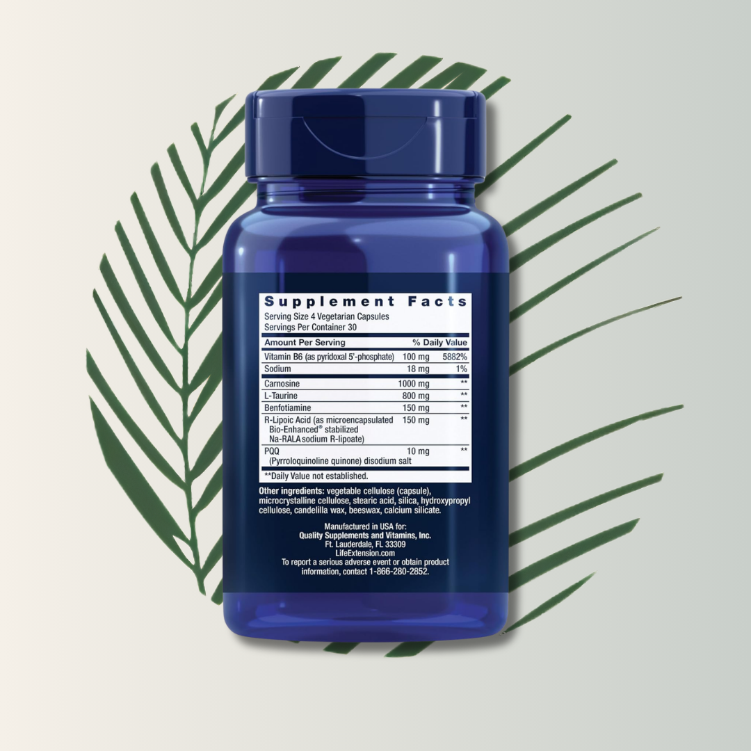 Mitochondrial Energy Optimizer With PQQ – Life Extension (120 Cápsulas)