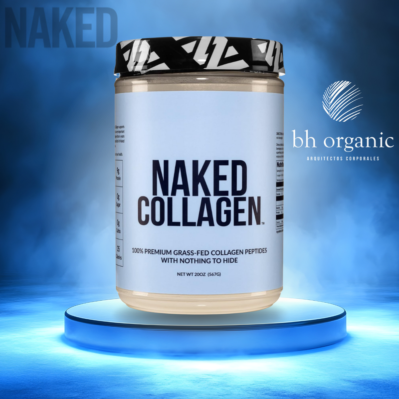 Naked Collagen Péptidos de Colágeno Bovino 567g - 60 Porciones | Sin Sabor | bhorganic