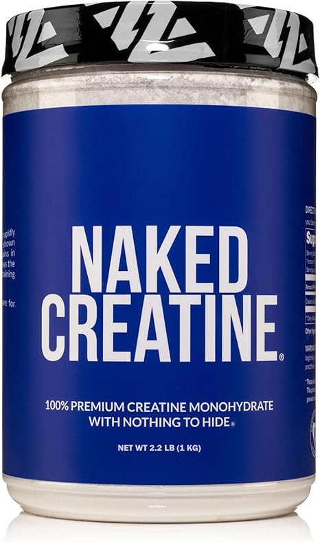 Naked Creatine Monohidrato Puro 1KG - 200 Porciones | Sin Sabores ni Aditivos | Máximo Rendimiento Deportivo | bhorganic