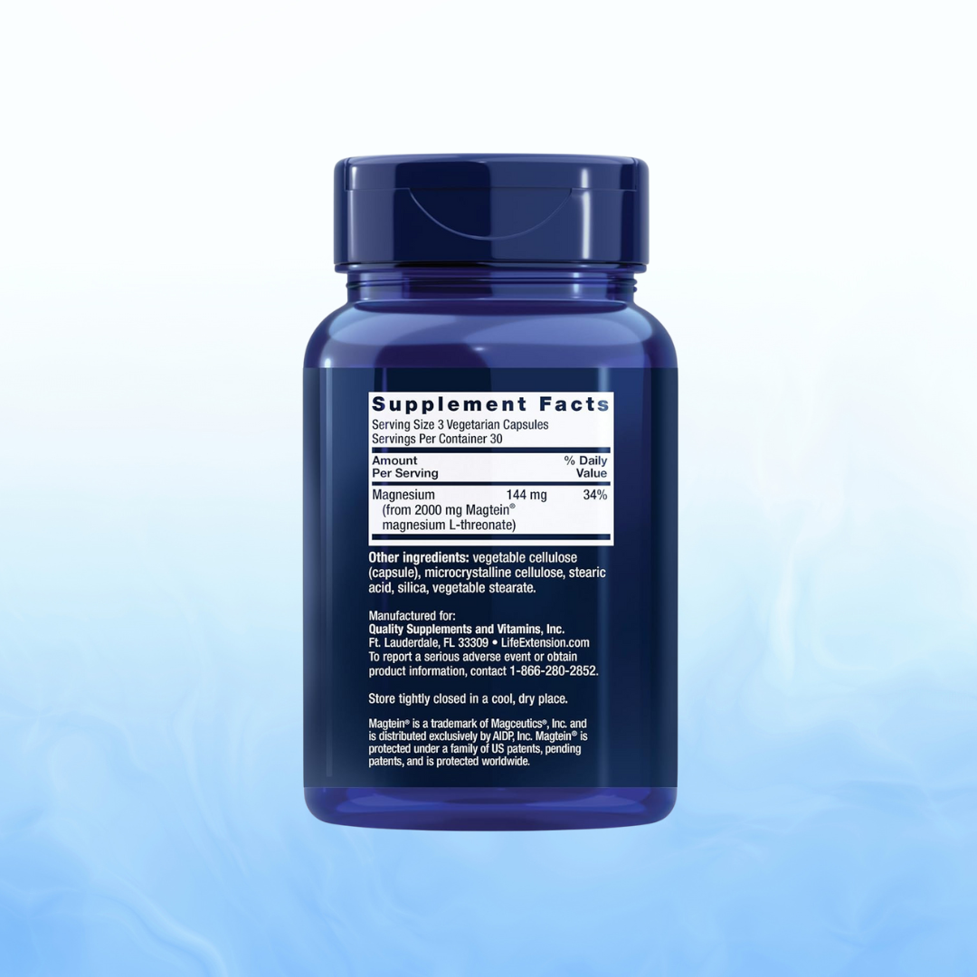 Neuro-mag® Magnesio L-treonato – Life Extension (90 Cápsulas Vegetarianas)