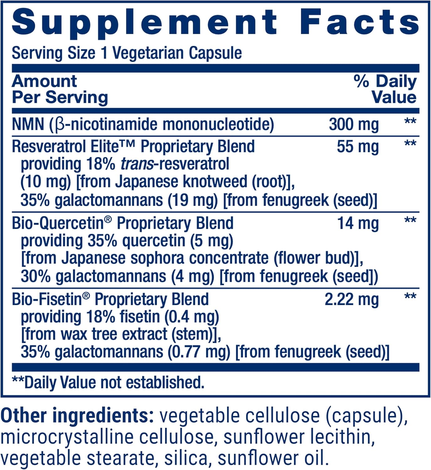 NMN Optimizado NAD + Resveratrol 90 caps - Life Extension | Longevidad Celular | bhorganic