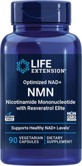 NMN Optimizado NAD + Resveratrol 90 caps - Life Extension | Longevidad Celular | bhorganic