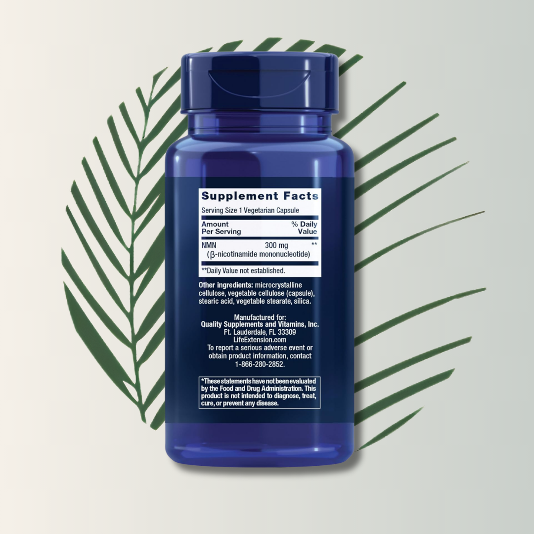 NMN NAD Cell Support 90 caps - Life Extension | Energía Mitocondrial | bhorganic