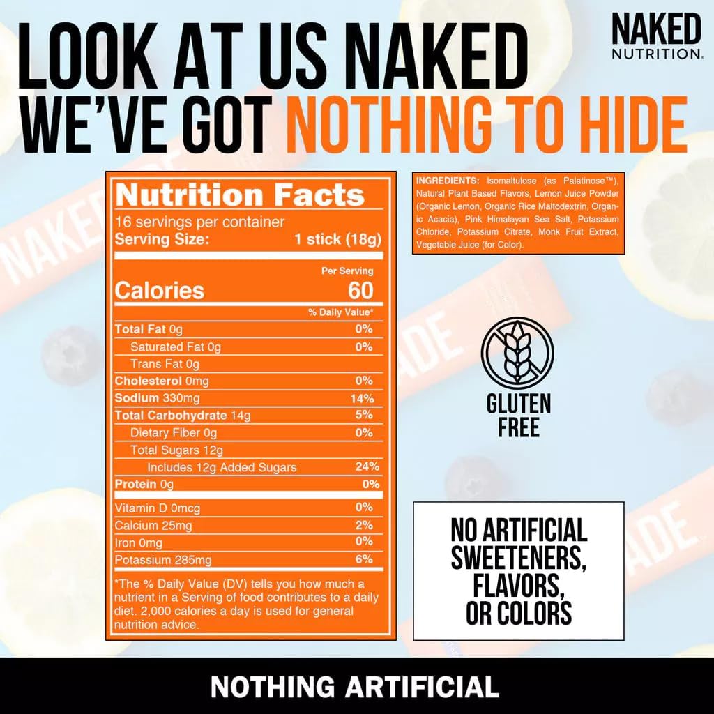 Nakedade - Bebida Hidratante con Electrolitos | Naked Nutrition | bhorganic